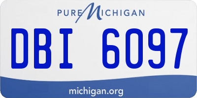MI license plate DBI6097