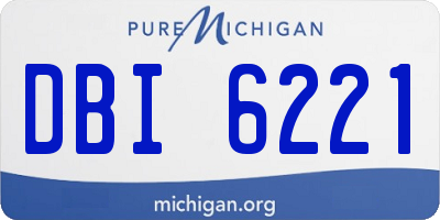 MI license plate DBI6221