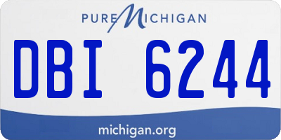 MI license plate DBI6244