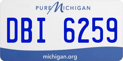 MI license plate DBI6259