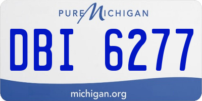 MI license plate DBI6277