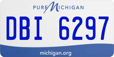 MI license plate DBI6297
