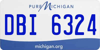 MI license plate DBI6324