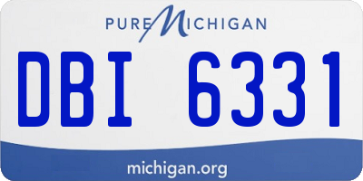 MI license plate DBI6331