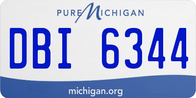 MI license plate DBI6344
