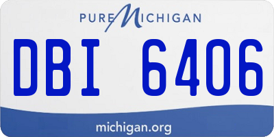 MI license plate DBI6406