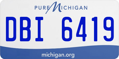 MI license plate DBI6419
