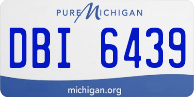 MI license plate DBI6439