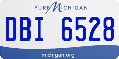 MI license plate DBI6528