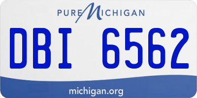 MI license plate DBI6562
