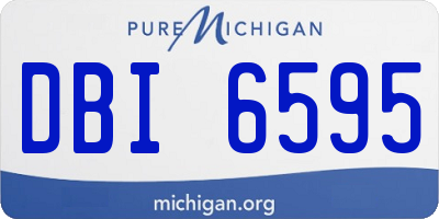 MI license plate DBI6595