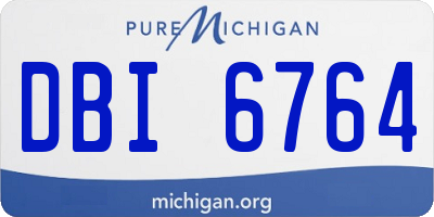 MI license plate DBI6764