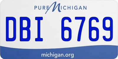 MI license plate DBI6769