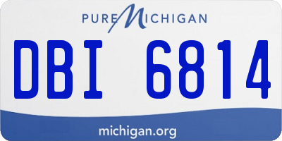 MI license plate DBI6814