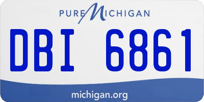 MI license plate DBI6861