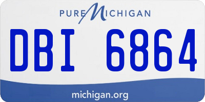 MI license plate DBI6864
