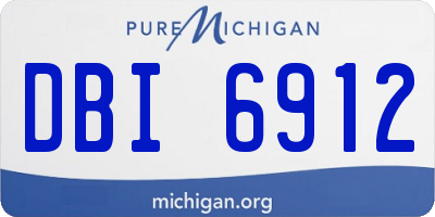 MI license plate DBI6912