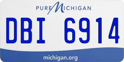 MI license plate DBI6914
