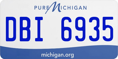 MI license plate DBI6935