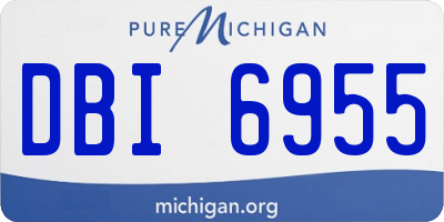 MI license plate DBI6955