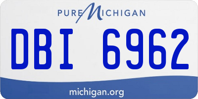 MI license plate DBI6962