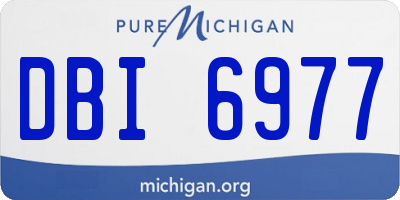 MI license plate DBI6977