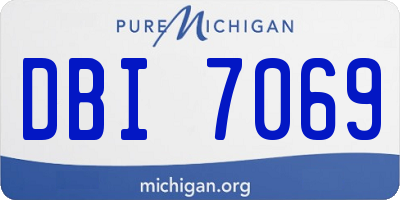 MI license plate DBI7069