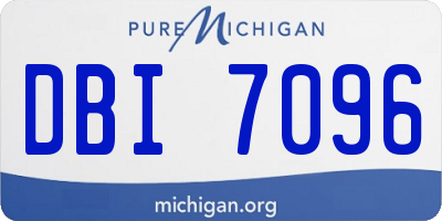 MI license plate DBI7096