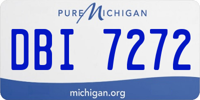 MI license plate DBI7272