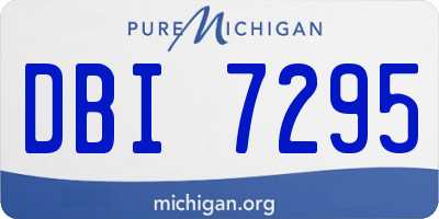 MI license plate DBI7295