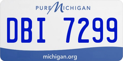 MI license plate DBI7299
