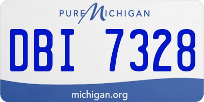 MI license plate DBI7328
