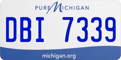 MI license plate DBI7339