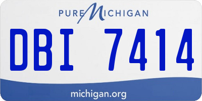 MI license plate DBI7414