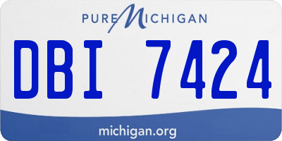 MI license plate DBI7424