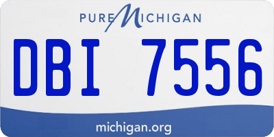 MI license plate DBI7556