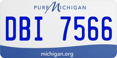 MI license plate DBI7566