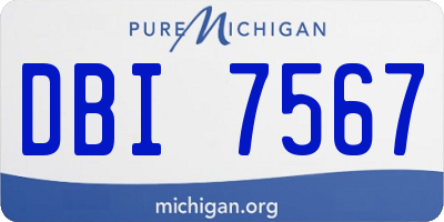 MI license plate DBI7567