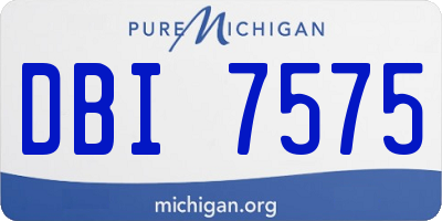 MI license plate DBI7575