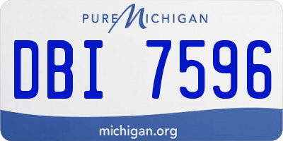 MI license plate DBI7596
