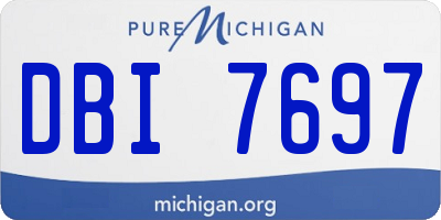MI license plate DBI7697