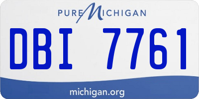 MI license plate DBI7761