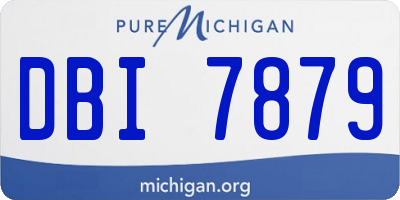 MI license plate DBI7879