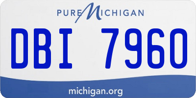 MI license plate DBI7960