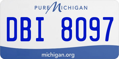 MI license plate DBI8097