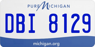 MI license plate DBI8129