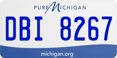 MI license plate DBI8267