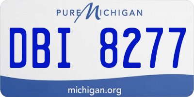 MI license plate DBI8277
