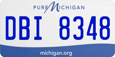 MI license plate DBI8348