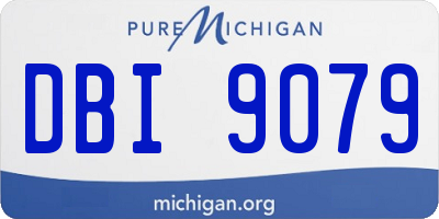 MI license plate DBI9079